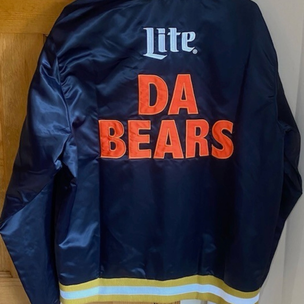 Chicago Bears Bomber Jacket Miller Lite Rare “Da Bears”